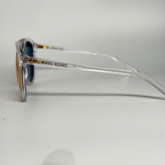 Michael Kors MK 2076 Cape May Clear Rose Gold Mirror Sunglasses 30504Z 55-19-140 main image 5